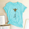 Hillbilly Women Bee Kind T-shirt Aesthetics Graphic Short Sleeve Cotton Polyester T Shirts Female Camisetas Verano Mujer 2020 Getbrewtaps.com