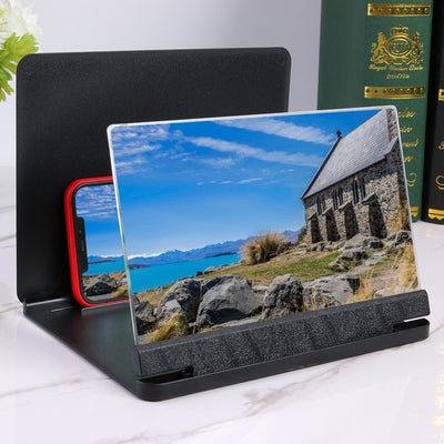 3D Phone Screen Magnifier Amplifier Folding Design HD Video Magnifying Glass Watch 3d Movies Smart Phone Bracket Holder 12inch eprolo