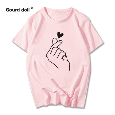 Women's t-shirt Harajuku love t shirt women feminina ladies Than heart ulzzang graphic t shirts women 2019 summer femme clothes Getbrewtaps.com