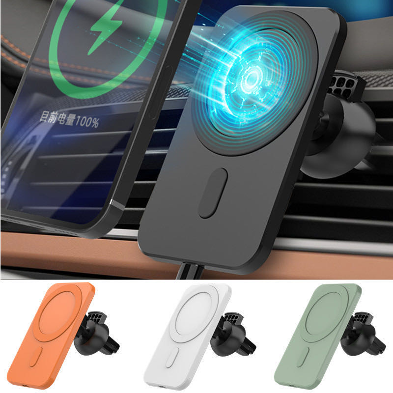 15w Magnetic Car Wireless Charger Phone Stand For Iphone 12 ProMax 12Mini Magsafe Car Holder eprolo