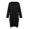 Women Casual Loose Dress with Pocket Ladies Fashion O Neck Long Tops Female T Shirt Dress Streetwear Plus Size 5XL vestidos Getbrewtaps.com