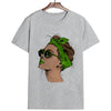 Plus Size Women Summer Vogue Print Lady Casual T-shirt Tops Harajuku Streetwear Short Sleeve O-Neck Tops Tees Camisetas Mujer Getbrewtaps.com