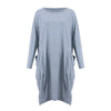 Women Casual Loose Dress with Pocket Ladies Fashion O Neck Long Tops Female T Shirt Dress Streetwear Plus Size 5XL vestidos Getbrewtaps.com