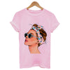 Plus Size Women Summer Vogue Print Lady Casual T-shirt Tops Harajuku Streetwear Short Sleeve O-Neck Tops Tees Camisetas Mujer Getbrewtaps.com