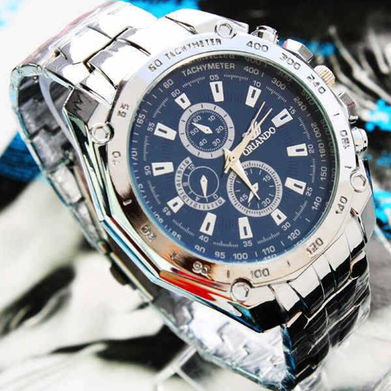 2019 Fashion Silver Stainless Steel Mens Watches Top Brand Luxury Watch Men Sport Clock Man Casual Wristwatch Relogio Masculino Getbrewtaps.com