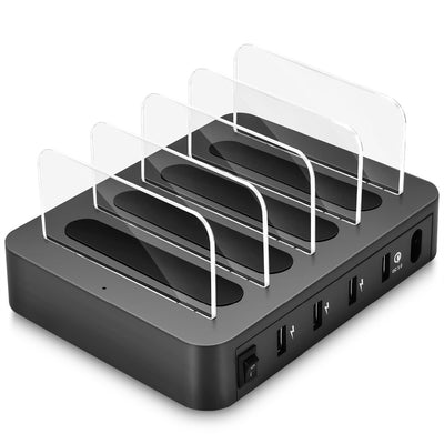 Desktop Quick Charger  4 Ports 24W USB Charger Multi-port USB Charging Station Dock eprolo