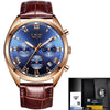2020 LIGE Mens Watches Top Brand Luxury Waterproof 24 Hour Date Quartz Clock  Male Leather Sport Wrist Watch Relogio Masculino Getbrewtaps.com