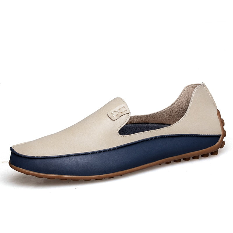 Fashion Leather Shoes For Men New Slip On Loafers Plus Size 47 Casual Driving Shoes WideBusiness Shoes Sneaker Male eprolo