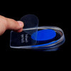 1pair Soft Silicone Gel Insoles for heel spurs pain Foot cushion Foot Massager Care Half Heel Insole Pad Height Increase Getbrewtaps.com