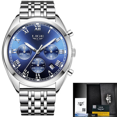 2020 LIGE Mens Watches Top Brand Luxury Waterproof 24 Hour Date Quartz Clock  Male Leather Sport Wrist Watch Relogio Masculino Getbrewtaps.com