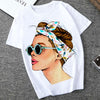 Plus Size Women Summer Vogue Print Lady Casual T-shirt Tops Harajuku Streetwear Short Sleeve O-Neck Tops Tees Camisetas Mujer Getbrewtaps.com