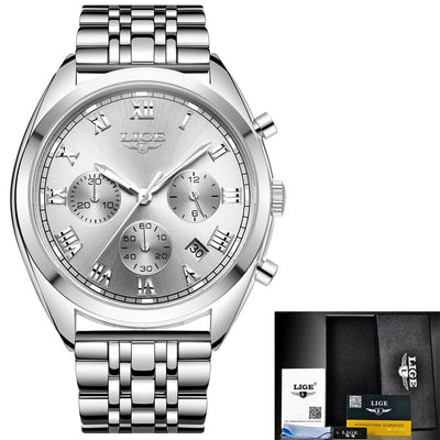 2020 LIGE Mens Watches Top Brand Luxury Waterproof 24 Hour Date Quartz Clock  Male Leather Sport Wrist Watch Relogio Masculino Getbrewtaps.com