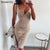 WannaThis Knee-Length Dress Knitted Elastic Sleeveless Bodycon elegant Women 2019 Summer Sexy V-Neck Button Party Slim Dresses Getbrewtaps.com