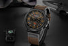 CURREN Mens Watches Top Luxury Brand Waterproof Sport Wrist Watch Chronograph Quartz Military Genuine Leather Relogio Masculino Getbrewtaps.com