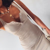 WannaThis Knee-Length Dress Knitted Elastic Sleeveless Bodycon elegant Women 2019 Summer Sexy V-Neck Button Party Slim Dresses Getbrewtaps.com