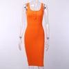 WannaThis Knee-Length Dress Knitted Elastic Sleeveless Bodycon elegant Women 2019 Summer Sexy V-Neck Button Party Slim Dresses Getbrewtaps.com