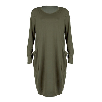 Women Casual Loose Dress with Pocket Ladies Fashion O Neck Long Tops Female T Shirt Dress Streetwear Plus Size 5XL vestidos Getbrewtaps.com