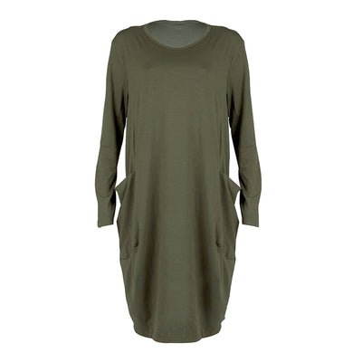 Women Casual Loose Dress with Pocket Ladies Fashion O Neck Long Tops Female T Shirt Dress Streetwear Plus Size 5XL vestidos Getbrewtaps.com
