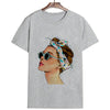 Plus Size Women Summer Vogue Print Lady Casual T-shirt Tops Harajuku Streetwear Short Sleeve O-Neck Tops Tees Camisetas Mujer Getbrewtaps.com