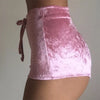 S-XL women velvet drawstring shorts plus size casual high waist 2018 winter sexy skinny booty shorts feminine Getbrewtaps.com