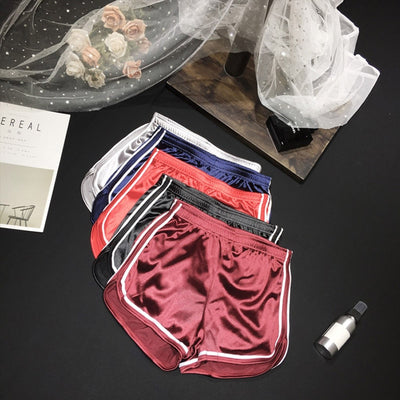 New 2018 Women Shorts Summer Silk Slim Beach Casual White Egde Shorts Hot Getbrewtaps.com