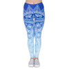 Brands Women Fashion Legging Aztec Round Ombre Printing leggins Slim High Waist  Leggings Woman Pants Getbrewtaps.com