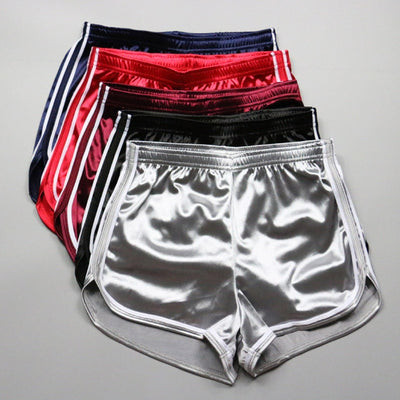 New 2018 Women Shorts Summer Silk Slim Beach Casual White Egde Shorts Hot Getbrewtaps.com