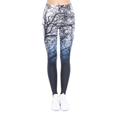 Brands Women Fashion Legging Aztec Round Ombre Printing leggins Slim High Waist  Leggings Woman Pants Getbrewtaps.com