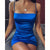 2020 summer Strap Mini Satin Dress Women Sexy Backless Cross Bandage Bodycon Party Dress Pleated Stretch Short Club Dress Getbrewtaps.com