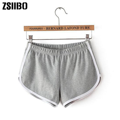 Hot Women Blend 2019 Summer Short Pants Contrast Binding Side Split Elastic Waist Patchwork Casual Beach Party Shorts Getbrewtaps.com