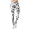 Brand Sexy Women Legging leaf Printing Fitness leggins Fashion Slim legins High Waist Leggings Woman Pants Getbrewtaps.com