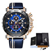 2020 LIGE New Mens Watches Top Brand Luxury Big Dial Military Quartz Watch Leather Waterproof Sport Wristwatch Relogio Masculino Getbrewtaps.com