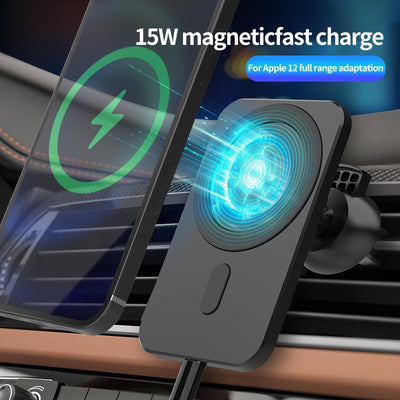15w Magnetic Car Wireless Charger Phone Stand For Iphone 12 ProMax 12Mini Magsafe Car Holder eprolo