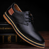 New Men Oxford Genuine PU Leather Dress Shoes Brogue Lace Up Flats Male Casual Shoes eprolo