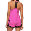 Women Sleepwear Pyjama Sets Sleeveless Strap Lace Trim Satin Cami Top Nightwear Femme Sexy Summer Homewear Sleepwears eprolo