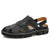 Genuine Leather Men Sandals Shoes Fretwork Breathable Fisherman Shoes Style Retro Gladiator Summer men Business Shoes eprolo