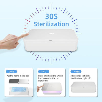 Multifunctional UV Sterilize 10W Wireless Fast Charger Mobile Phone Disinfection Box eprolo