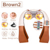 U Shape Electrical Shiatsu Back Neck Shoulder Body Massager Infrared Heated Kneading Car/Home Massager with gift box Getbrewtaps.com