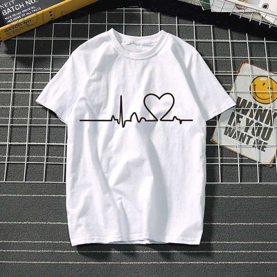 Women's t-shirt Harajuku love t shirt women feminina ladies Than heart ulzzang graphic t shirts women 2019 summer femme clothes Getbrewtaps.com