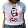 New Money Heist Harajuku T Shirts Women La Casa De Papel Hip Hop T-shirts Fashion House of Paper Tshirt Fashion Top Tees Female Getbrewtaps.com