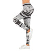 Brand Sexy Women Legging leaf Printing Fitness leggins Fashion Slim legins High Waist Leggings Woman Pants Getbrewtaps.com