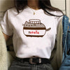 Nutella Kawaii Print T Shirt Women 90s Harajuku Ullzang Fashion T-shirt Graphic Cute Cartoon Tshirt Korean Style Top Tees Female Getbrewtaps.com