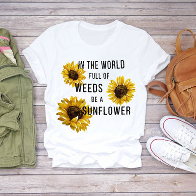 Women 2020 Summer Short Sleeve Floral Flower Fashion Lady T-shirts Top T Shirt Ladies Womens Graphic Female Tee T-Shirt Getbrewtaps.com