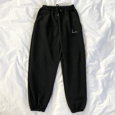 Neploe Pants Women 2020 Spring New Embroidery Elastic High Waist Ladies Trousers Loose Casual Beam Feet Pants Femme 1C285 Getbrewtaps.com
