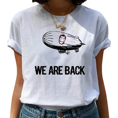New Money Heist Harajuku T Shirts Women La Casa De Papel Hip Hop T-shirts Fashion House of Paper Tshirt Fashion Top Tees Female Getbrewtaps.com