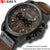 CURREN Mens Watches Top Luxury Brand Waterproof Sport Wrist Watch Chronograph Quartz Military Genuine Leather Relogio Masculino Getbrewtaps.com
