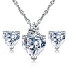 Pomegranate Red Crystal Necklace Earrings eprolo