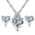 Pomegranate Red Crystal Necklace Earrings eprolo