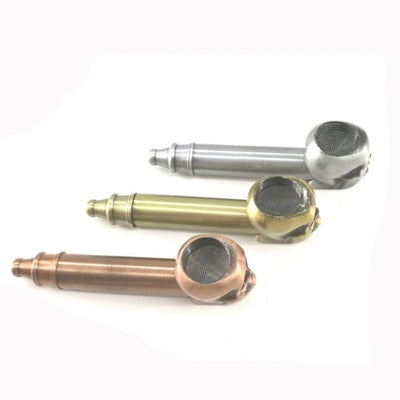 Metal creativity Skull Classic Pipes Smoking Pipe Mouthpiece Tobacco Pipe Cigar Narguile Grinder Smoke Cigarette holder eprolo