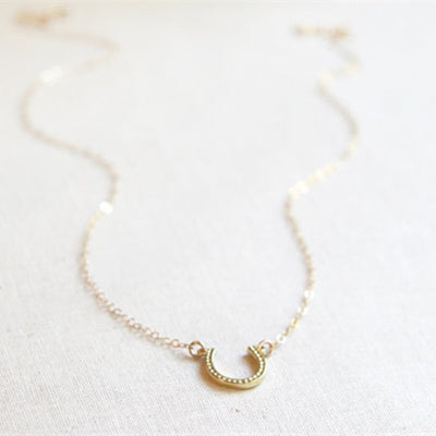 Horseshoe Necklace Women Jewelry Horse Hoof Necklaces Cute U Necklace Small Simple Paw Necklaces eprolo